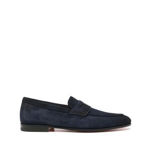 Santoni Blue Loafers Men